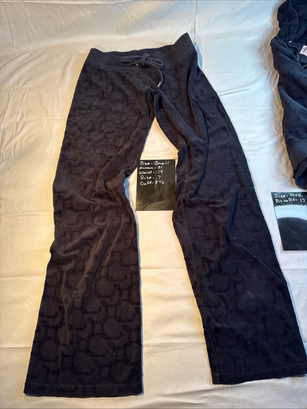 Juicy Couture Black Logo-Pattern Knit Joggers set